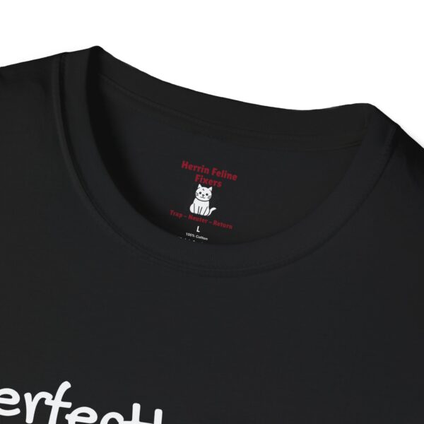 Perfectly Sane Cat Person Black Tee - Image 3